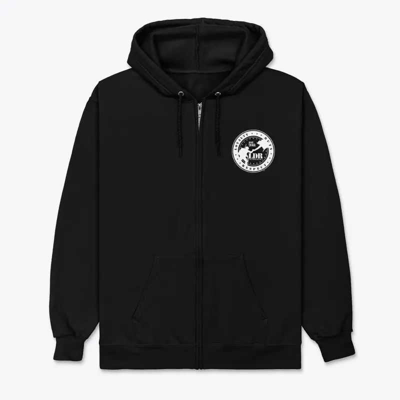 LDR Round Unisex Zip up Hoodie