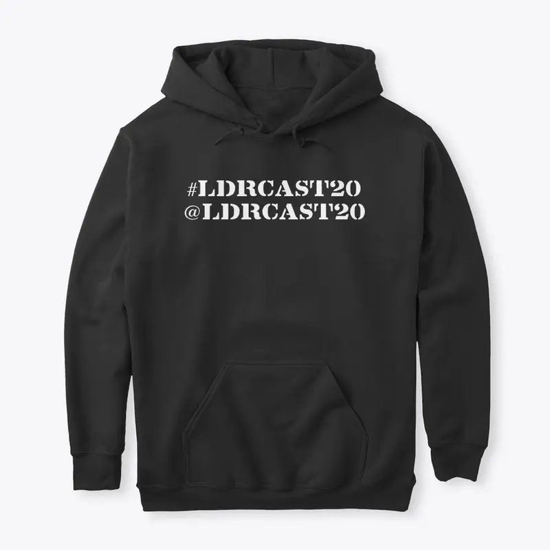 #LDRCAST20 Hoodie with Round Logo Back